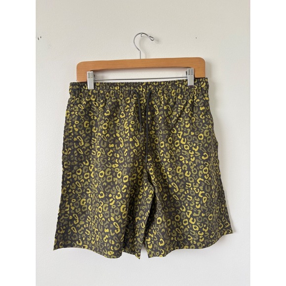 NWT - Zara Long Animal Print Swimming Trunks – Pistachio – Size Medium - Picture 3 of 6